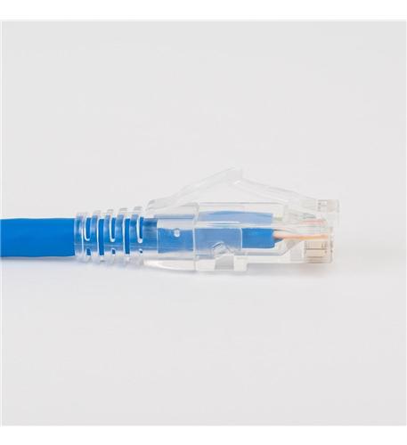 ICC-ICPCST03BL PATCH CORD, CAT6, CLEAR BOOT, 3' BLUE - Image 2