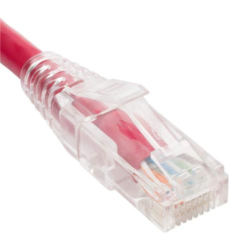 ICC-ICPCST05RD PATCH CORD CAT6 CLEAR BOOT 5' RED