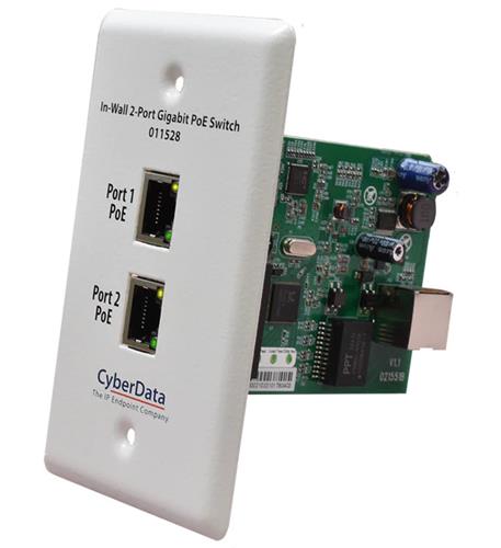 CD-011528 In-Wall 2-Port Gigabit PoE Switch - Image 2