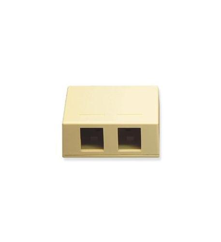 ICC-IC107SB2IV SURFACE MOUNT BOX, 2-PORT, IVORY - Image 2