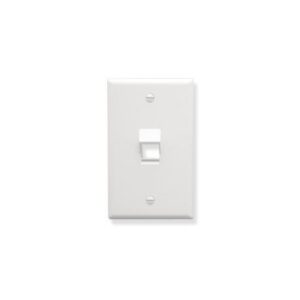 ICC-IC107DA1WH FACEPLATE, ANGLED, 1-GANG, 1-PORT, WHITE