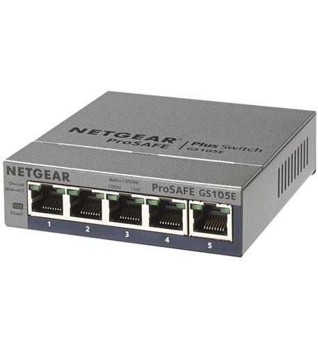 NET-GS105E-200NAS NETGEAR 5 Port Gigabit Smart Switch - Image 2