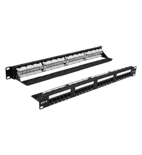 WAV-6EPP24 CAT6 PATCH PANEL 24 PORT 1U
