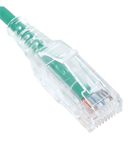 ICC-ICPCSY01GN PATCH CORD, CAT 6 SLIM CLEAR SR 10PK 1FT
