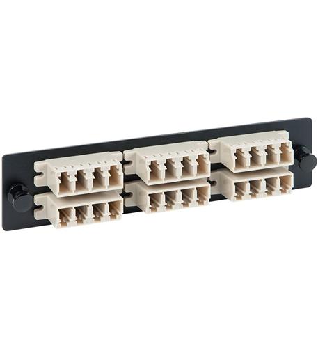 ICC-ICFOPL1615 ADAPTER PANEL, 6 QUAD LC, 24F, BEIGE, MM