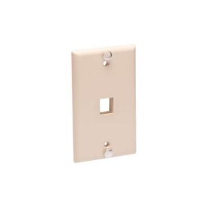 ICC-IC107FFWIV WALL PLATE, PHONE, FLUSH, 1-PORT, IVORY
