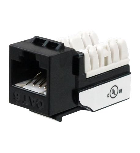 WAV-6EKSJBK-25PK CAT6 JACK BLACK 25 PACK