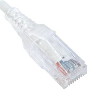 ICC-ICPCSY01WH PATCH CORD, CAT 6 SLIM CLEAR SR 10PK 1FT
