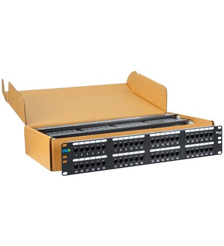 ICC-ICMPP4860V PATCH PANEL, CAT 6, 48-PORT, 2 RMS, 6 PK