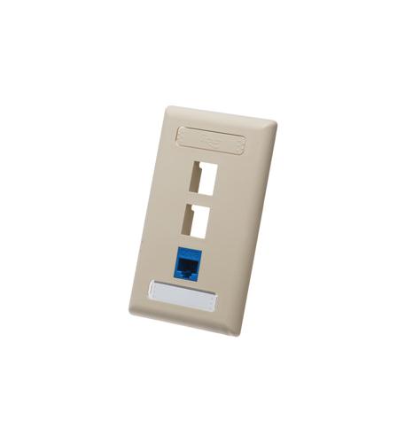 ICC-IC107S03IV FACEPLATE, ID, 1-GANG, 3-PORT, IVORY - Image 3