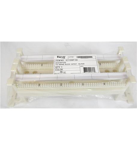 ICC-IC110WF100 110 WIRING BLOCK W/ FT, 100-PAIR, CAT 5e