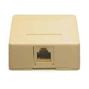 ICC-IC625SB6IV SURFACE MOUNT JACK, 6P6C, IVORY