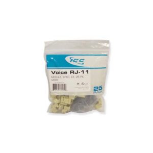 ICC-IC1076VCIV MODULE, VOICE, RJ-11, EZ, 25 PK, IVORY