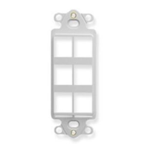 ICC-IC107DI6WH INSERT, DECOREX, HD, 6-PORT, WHITE