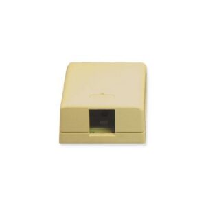 ICC-IC107SB1IV SURFACE MOUNT BOX, 1-PORT, IVORY