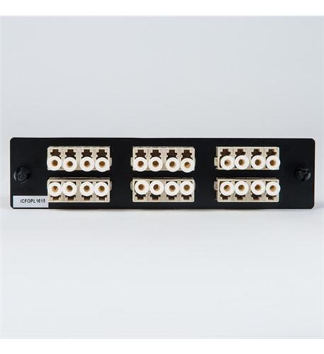 ICC-ICFOPL1615 ADAPTER PANEL, 6 QUAD LC, 24F, BEIGE, MM - Image 3