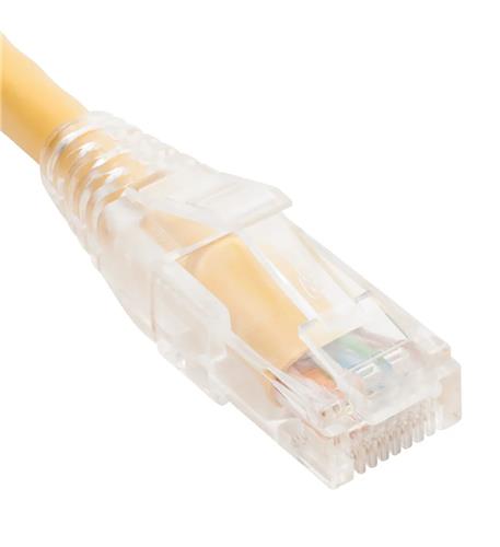 ICC-ICPCSP01YL PATCH CORD CAT5e CLEAR BOOT 1' YELLOW