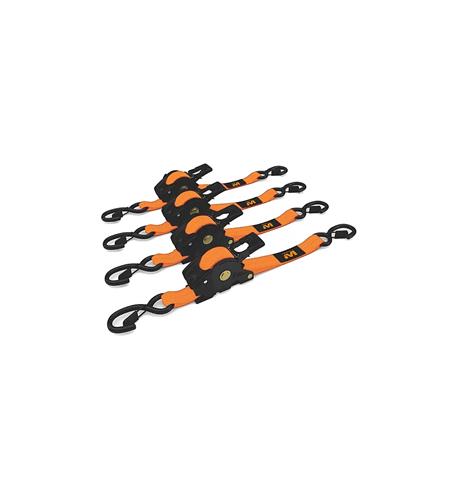 MUD-RRS10-4PK 1"X10' Retractable Ratchet Straps 4 Pack - Image 2