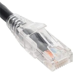ICC-ICPCSW07BK PATCH CORD,CAT 6, CLEAR BOOT,7′,10PK,BK