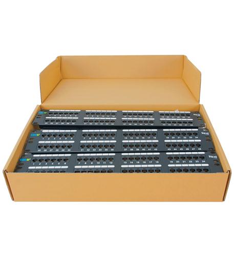 ICC-ICMPP485EV PATCH PANEL, CAT 5E, 48-PORT, 2RMS, 6 PK