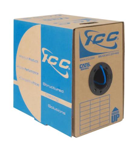 ICC-ICCABT6VBL CAT6 PLENUM VALUE LINE 500 MHz BLUE