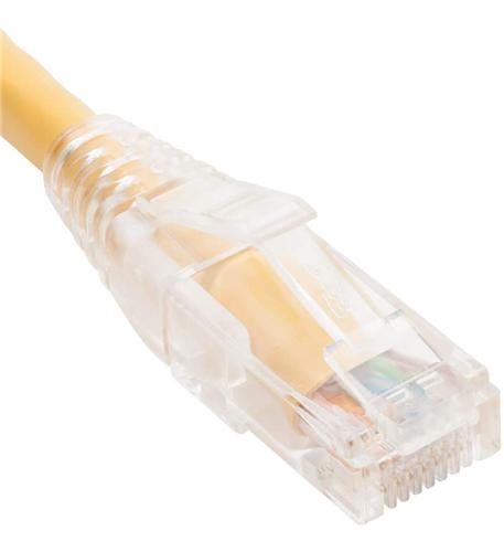 ICC-ICPCST03YL PATCH CORD CAT6 CLEAR BOOT 3' YELLOW
