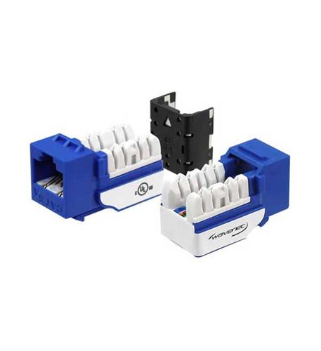 WAV-6AKSJBL-S CAT6A JACK BLUE 8P8C
