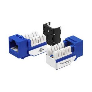 WAV-6AKSJBL-S CAT6A JACK BLUE 8P8C