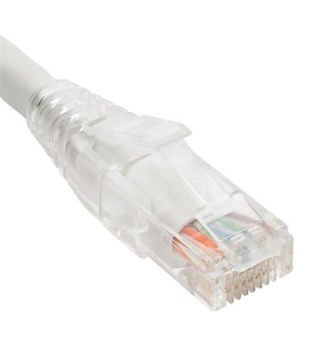 ICC-ICPCSW01WH PATCH CORD, CAT 6, CLEAR BOOT,1',10PK,WH