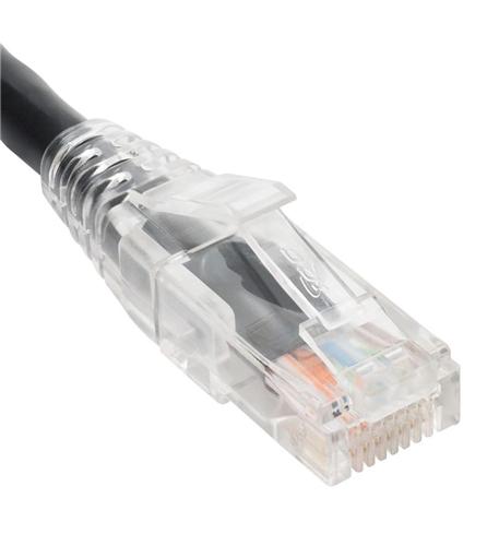 ICC-ICPCST03BK PATCH CORD CAT6 CLEAR BOOT 3' BLACK