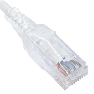 ICC-ICPCSH03WH PATCH CORD, CAT 6 SLIM CLEAR SR 3FT WH