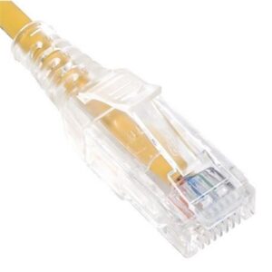 ICC-ICPCSH05YL PATCH CORD, CAT 6 SLIM CLEAR SR 5FT YL