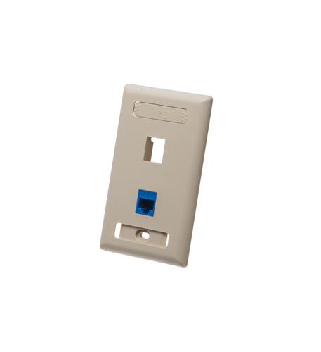 ICC-IC107S02IV FACEPLATE, ID, 1-GANG, 2-PORT, IVORY - Image 3