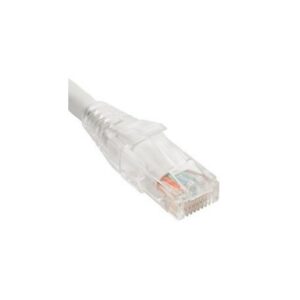 ICC-ICPCSP03WH PATCH CORD CAT5e CLEAR BOOT 3′ WHITE