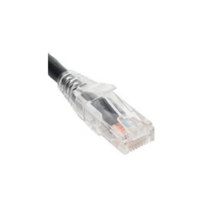 ICC-ICPCSP07BK PATCH CORD, CAT5e, CLEAR BOOT, 7′ BLACK