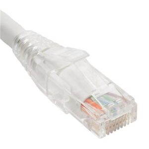 ICC-ICPCST10WH PATCH CORD CAT6 CLEAR BOOT 10′ WHITE